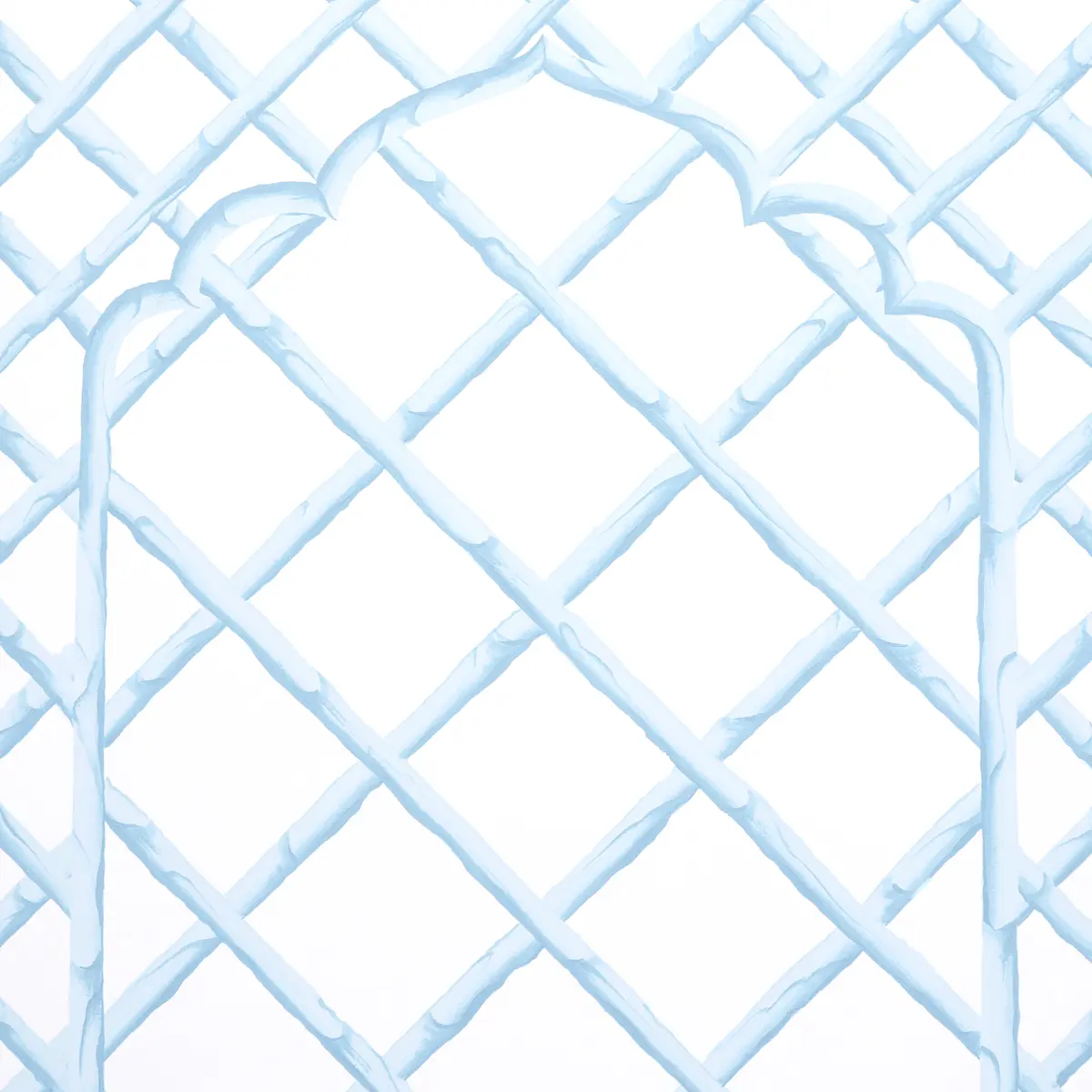 BAMBOO TRELLIS PANEL B_ BLUE