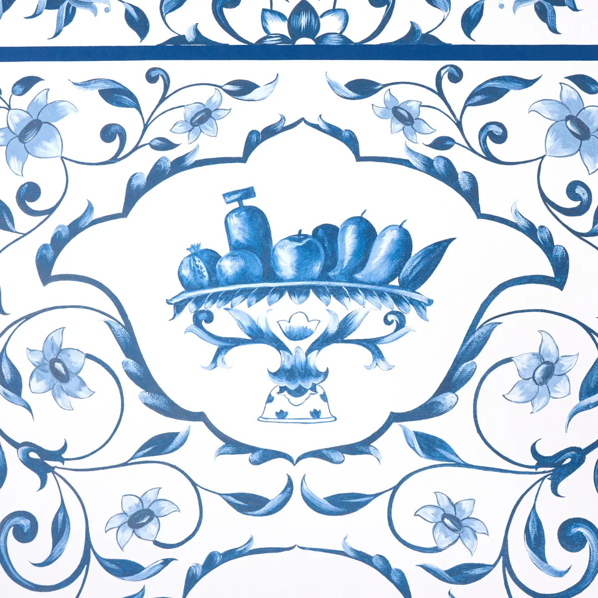 MUGHAL GARDEN PANEL A_ BLUE