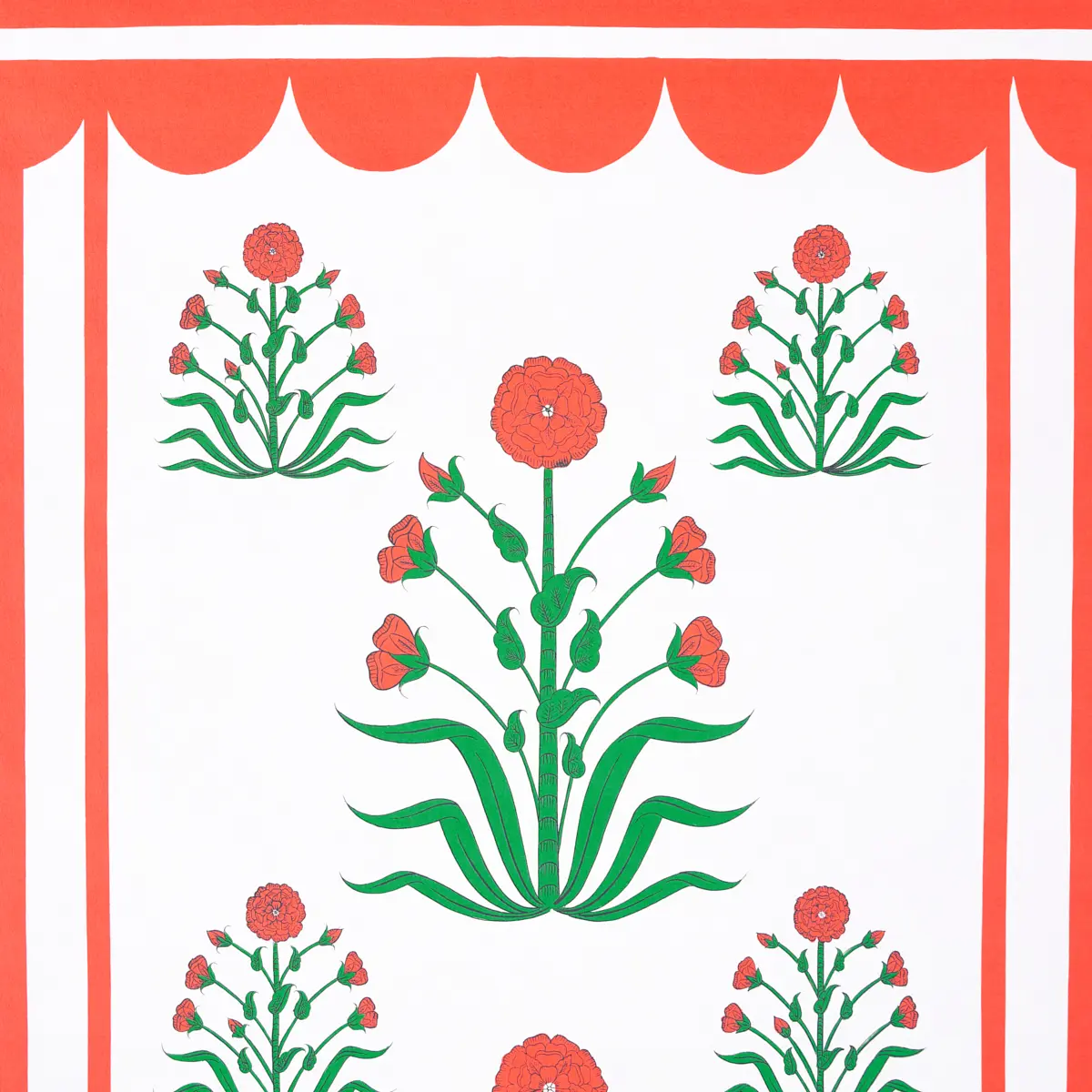 ROYAL POPPY PANEL A_ RED