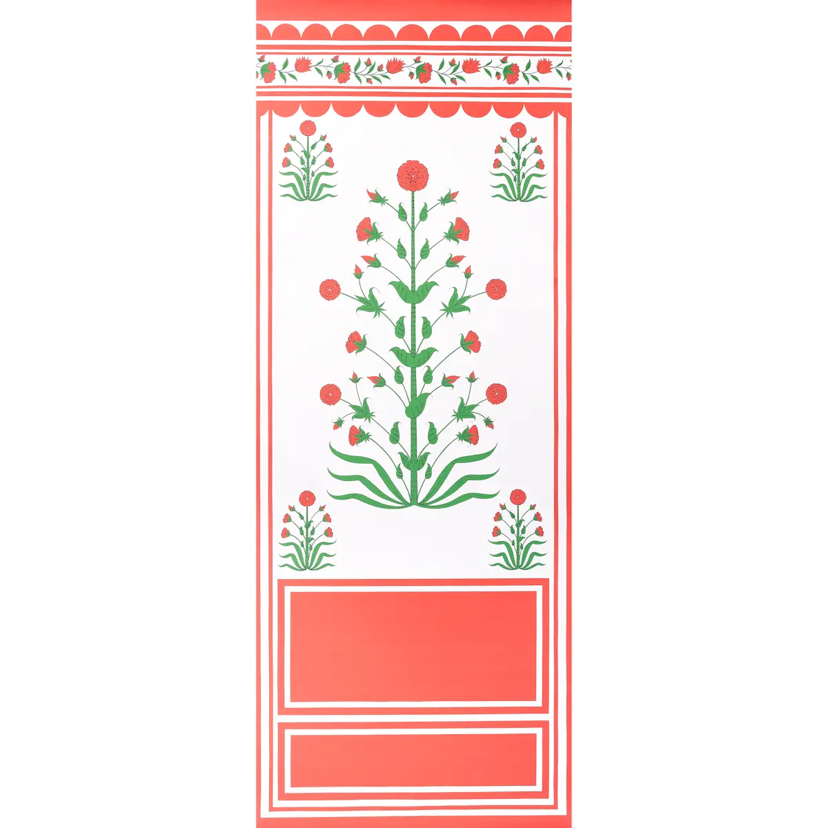 ROYAL POPPY PANEL A_ RED
