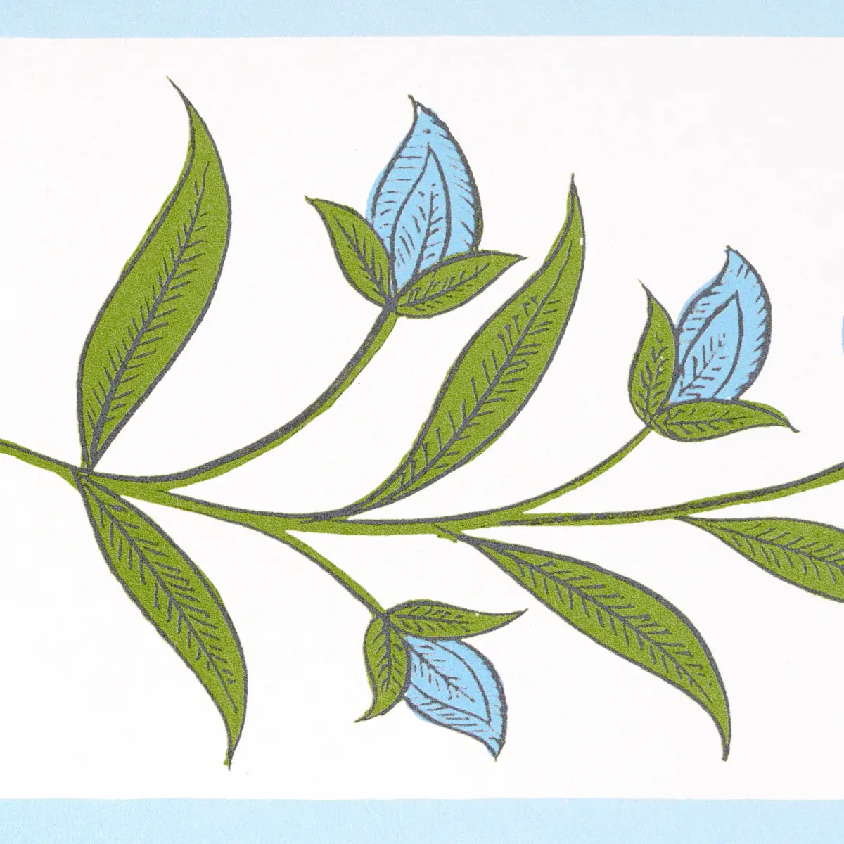 ROYAL POPPY PANEL A_ BLUE