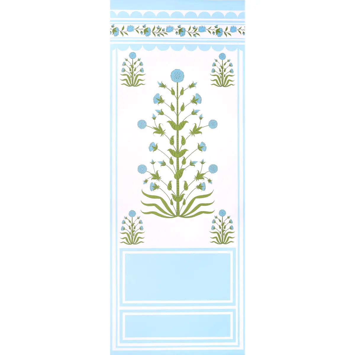 ROYAL POPPY PANEL A_ BLUE
