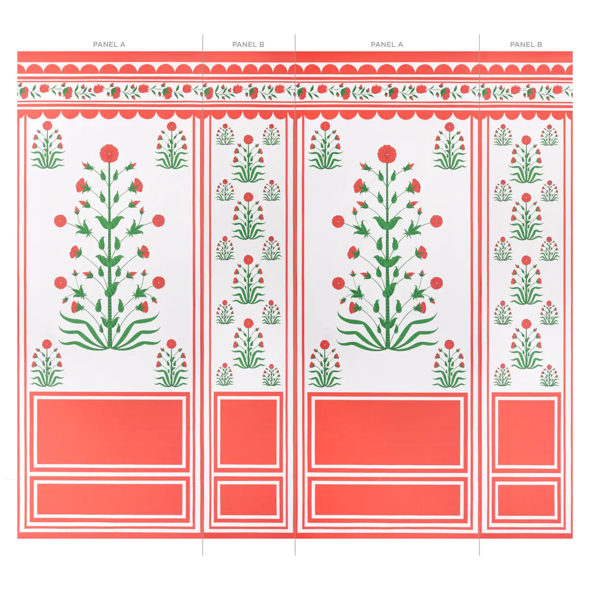 ROYAL POPPY PANEL B_ RED