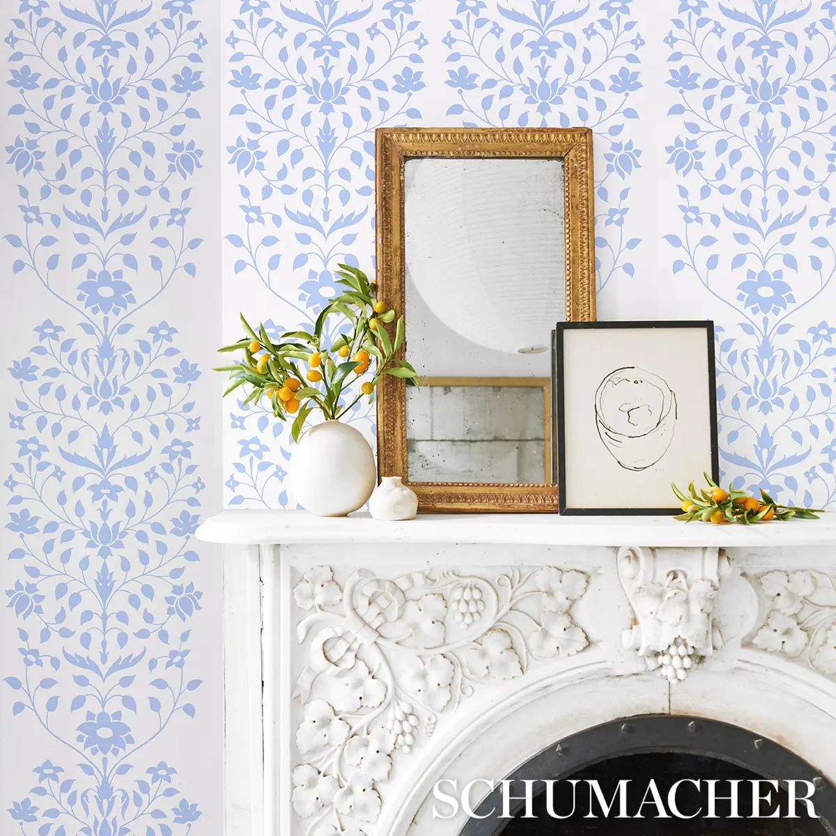 JAIPUR MUGHAL FLOWER_ BLUE