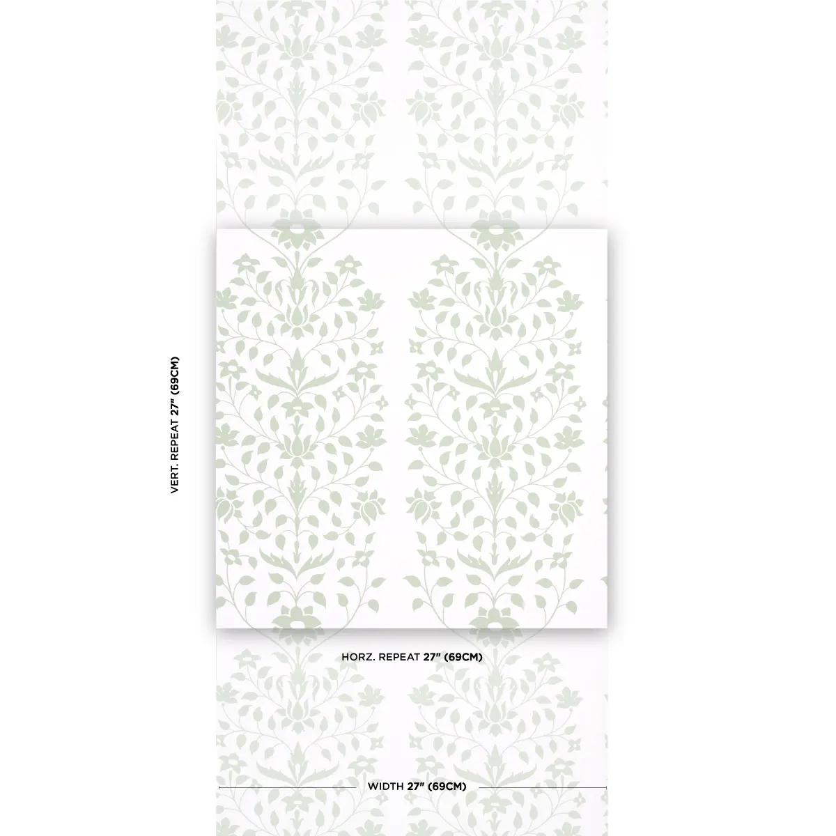 JAIPUR MUGHAL FLOWER_ GREEN