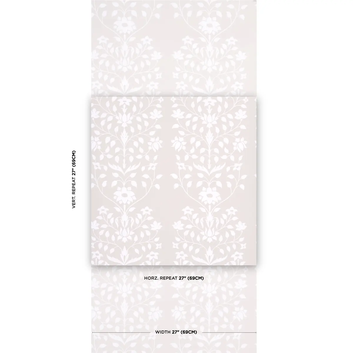 JAIPUR MUGHAL FLOWER_ NEUTRAL