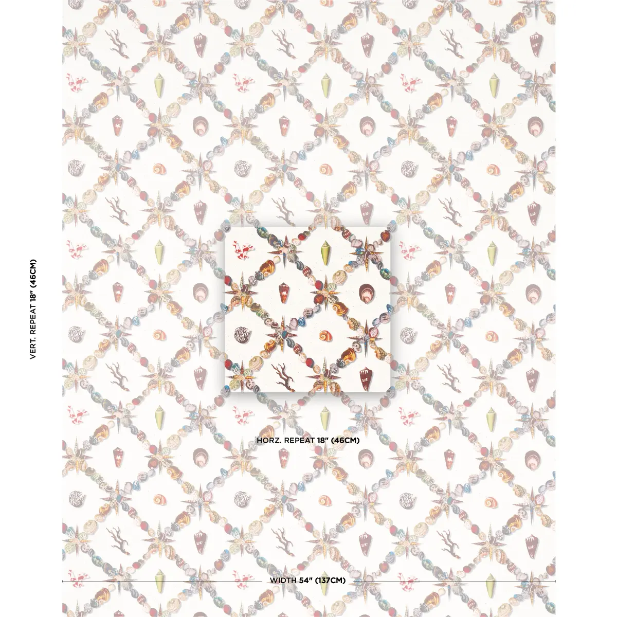 GROTTO TREILLAGE_ MULTI ON IVORY