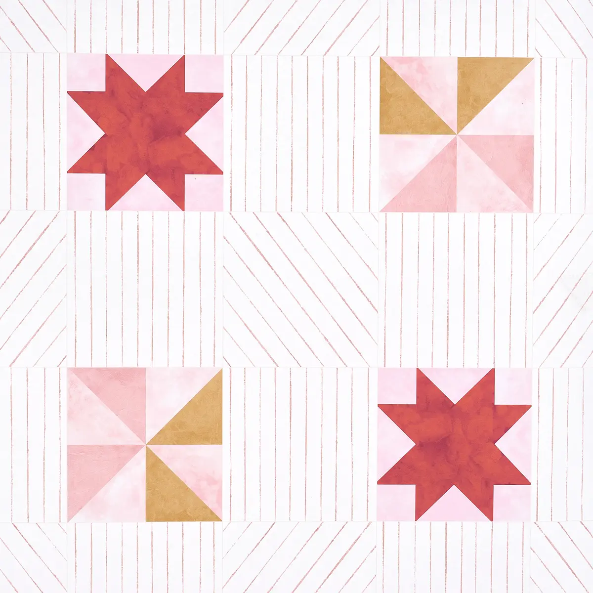 Alexander_ RED & EARTHY PINK
