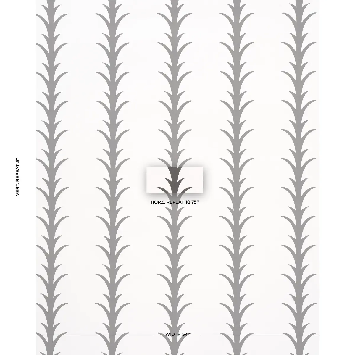 ACANTHUS STRIPE_ CARBON ON IVORY