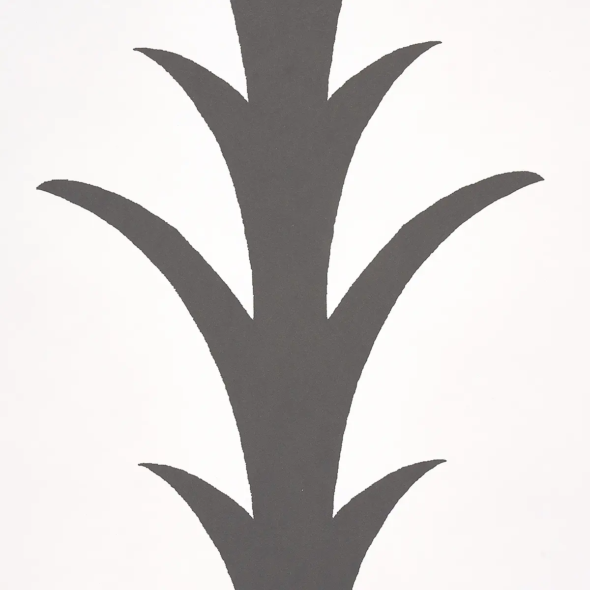 ACANTHUS STRIPE_ CARBON ON IVORY