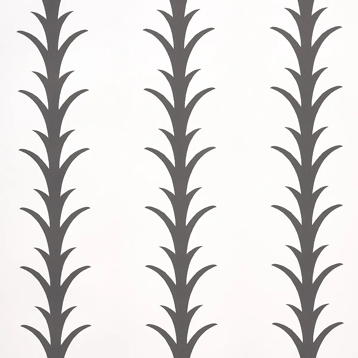ACANTHUS STRIPE_ CARBON ON IVORY