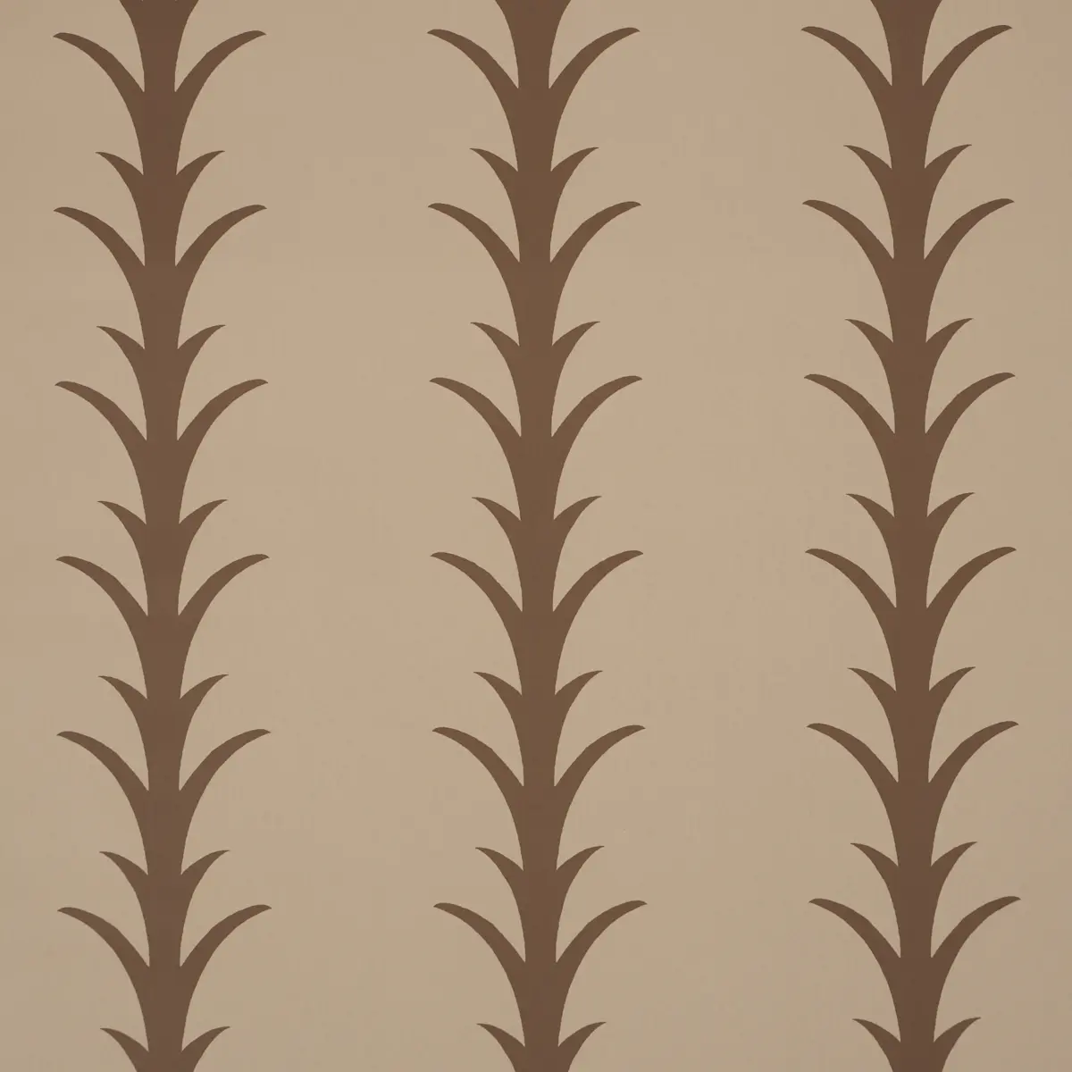 ACANTHUS STRIPE_ BROWN ON BEIGE
