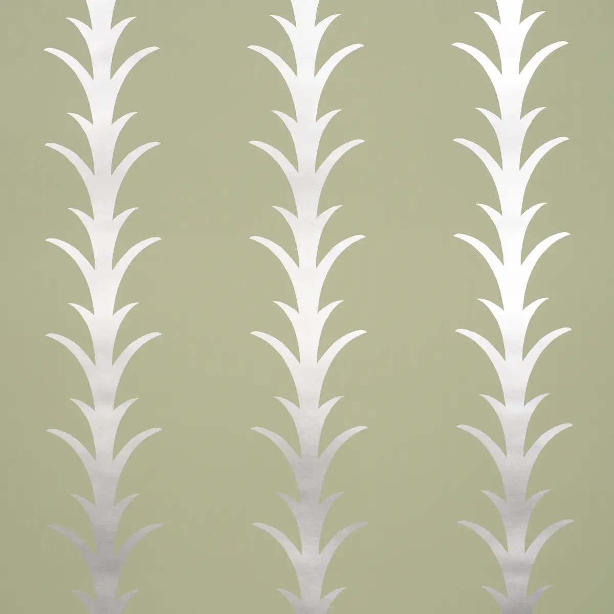 ACANTHUS STRIPE_ METALLIC ON SAGE