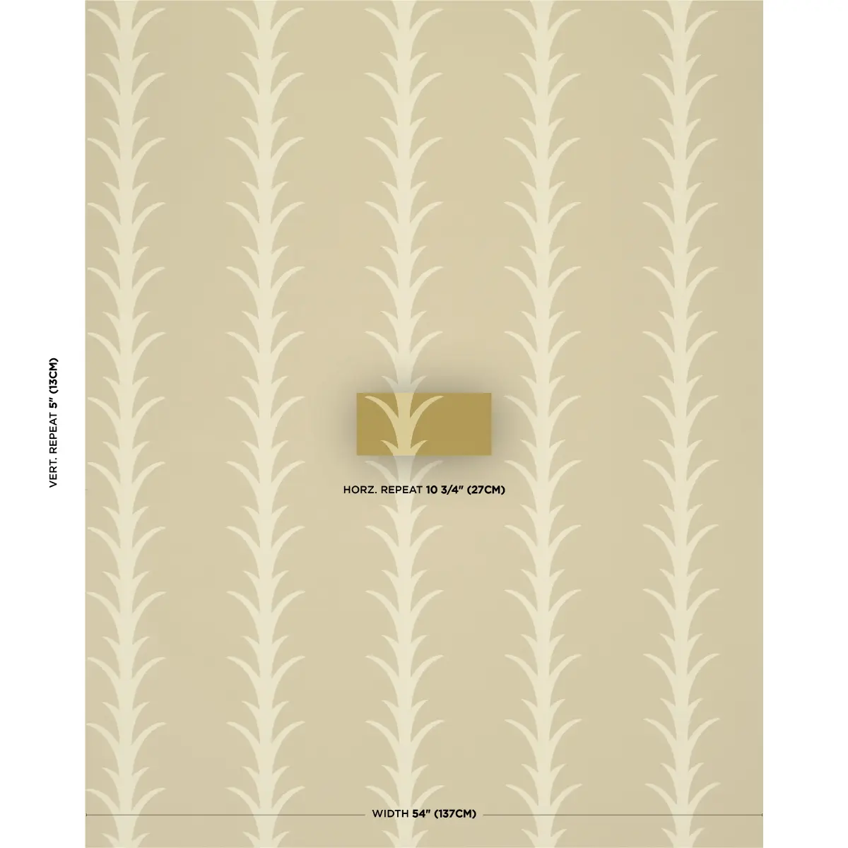 ACANTHUS STRIPE_ ANIS ON CHARTREUSE