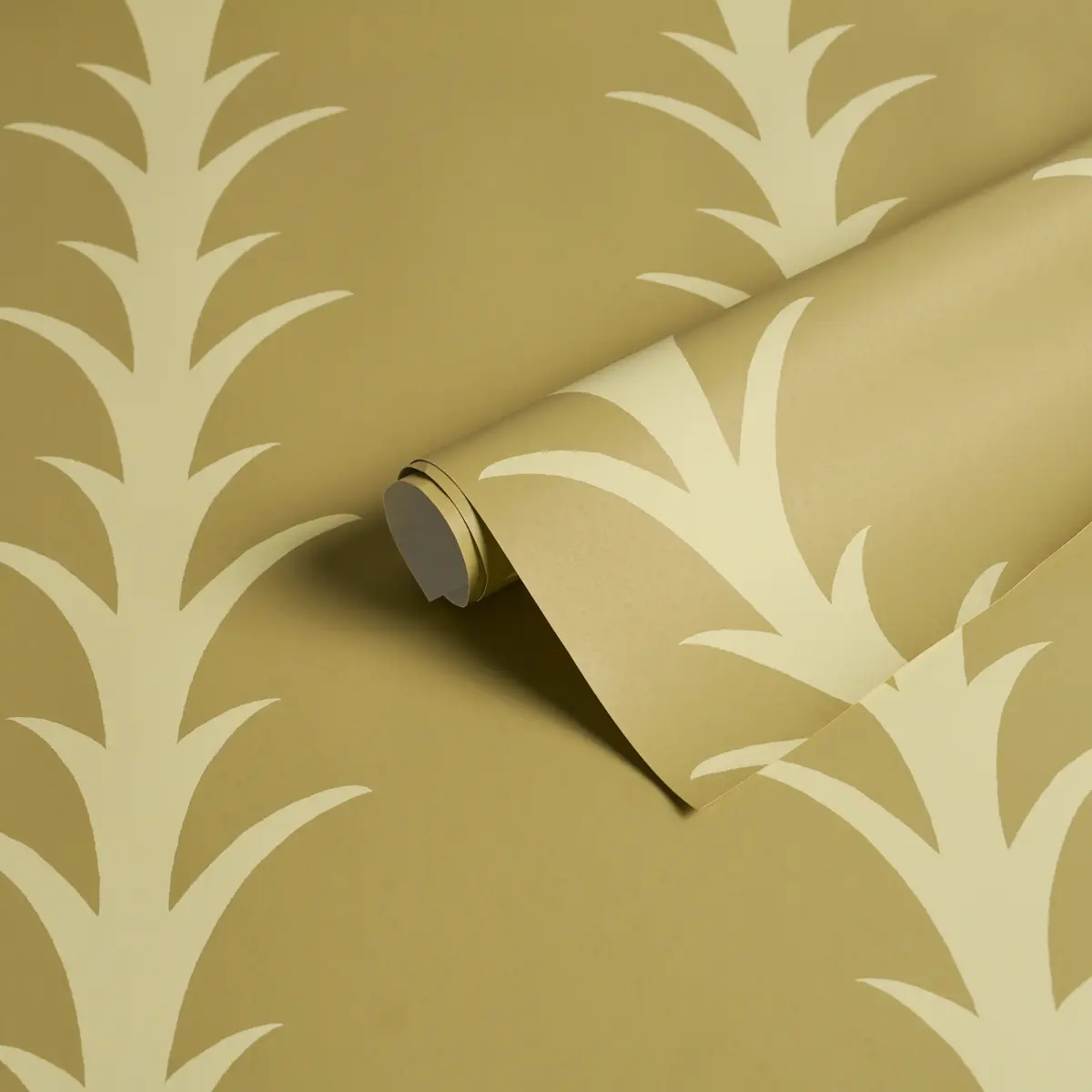 ACANTHUS STRIPE_ ANIS ON CHARTREUSE