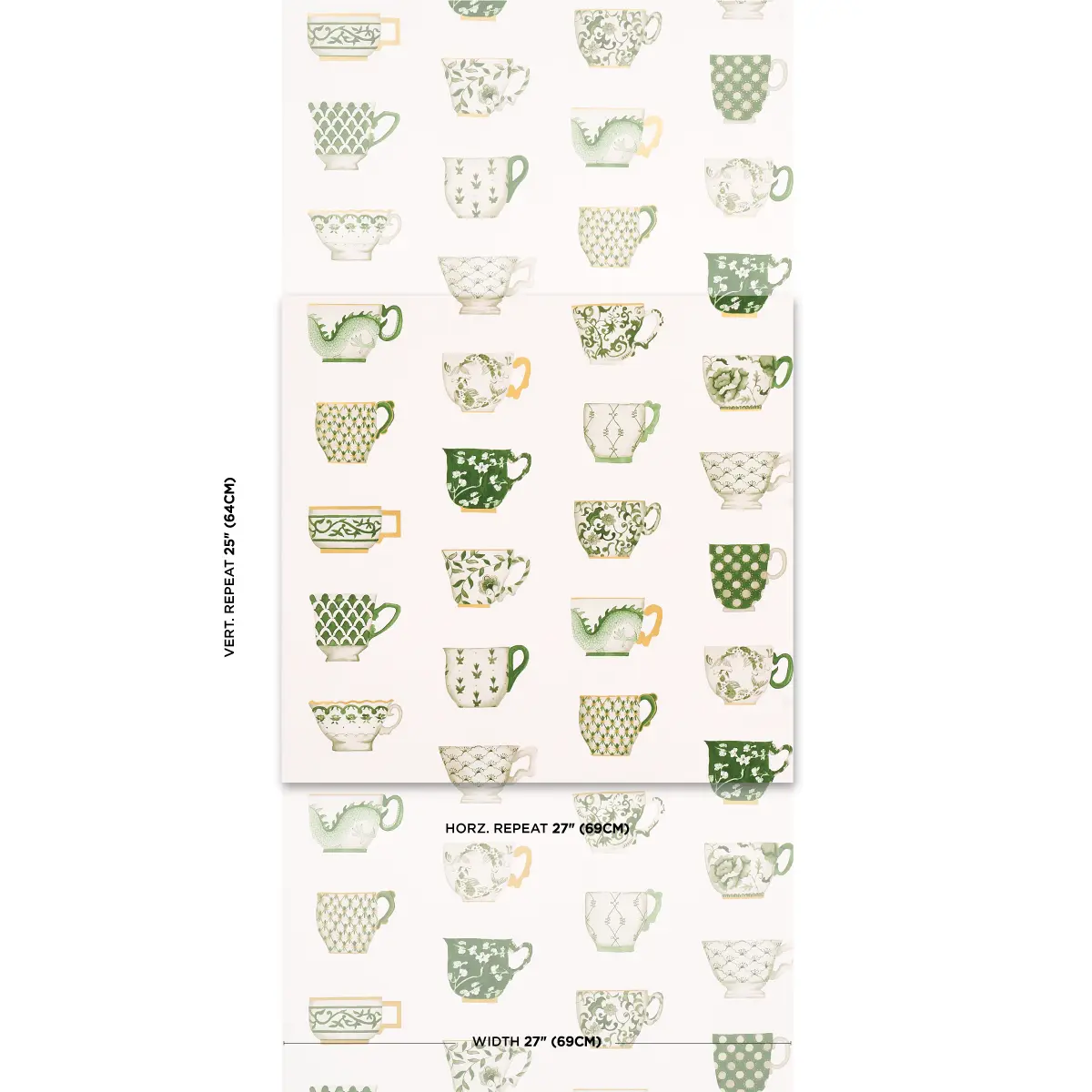 ONIE'S TEACUPS_ SPRING GREEN