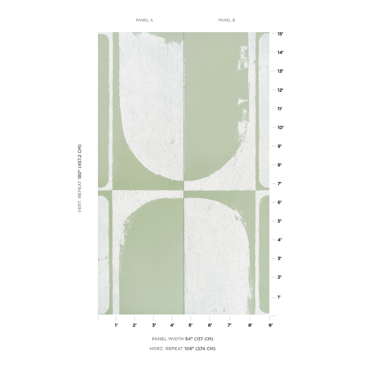 THE CLOISTERS PANEL SET_ SOFT GREEN