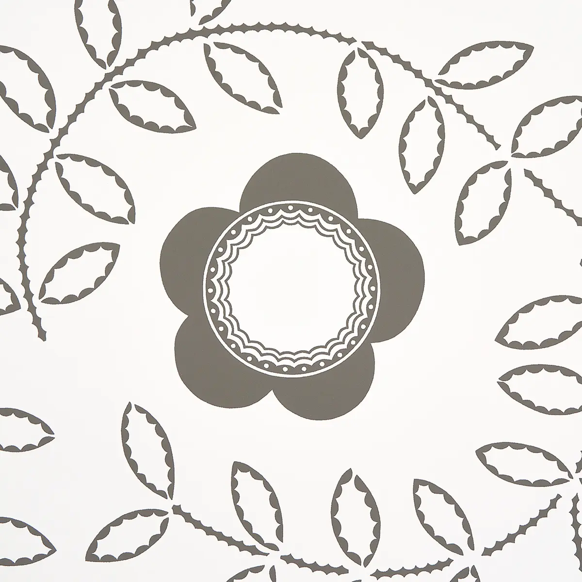 Tudor Rose_ CHARCOAL WHITE