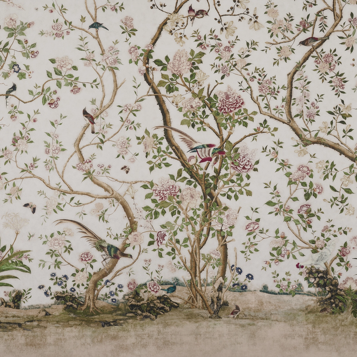 LES OISEAUX PANEL SET_ IVORY