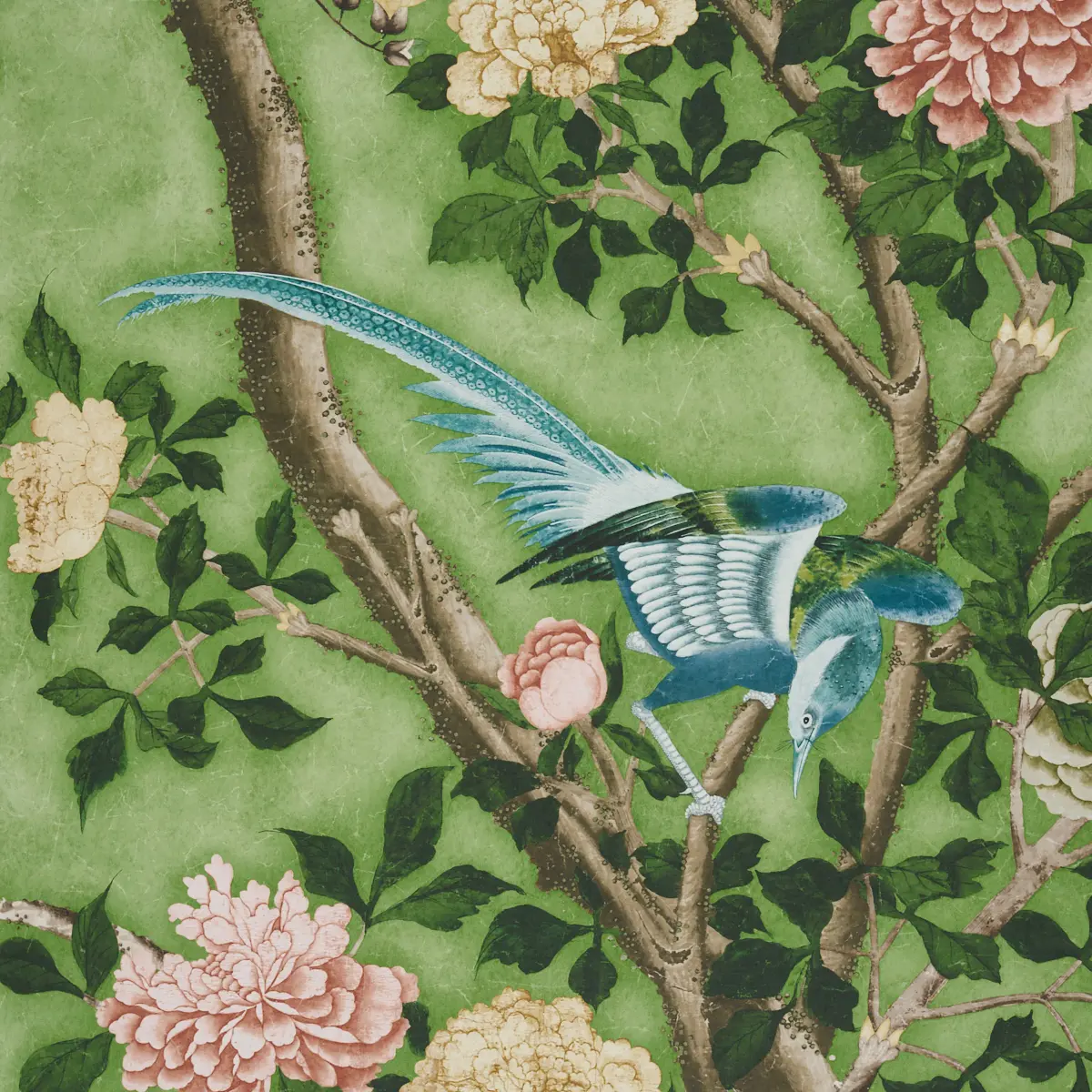 Les Oiseaux Panel Set_ APPLE GREEN