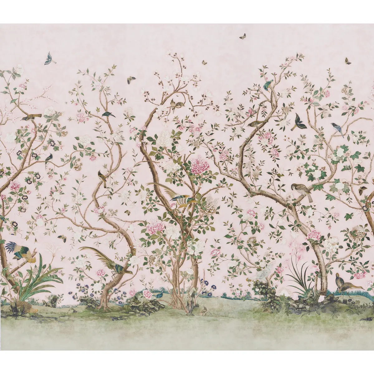 Les Oiseaux Panel Set_ BLUSH