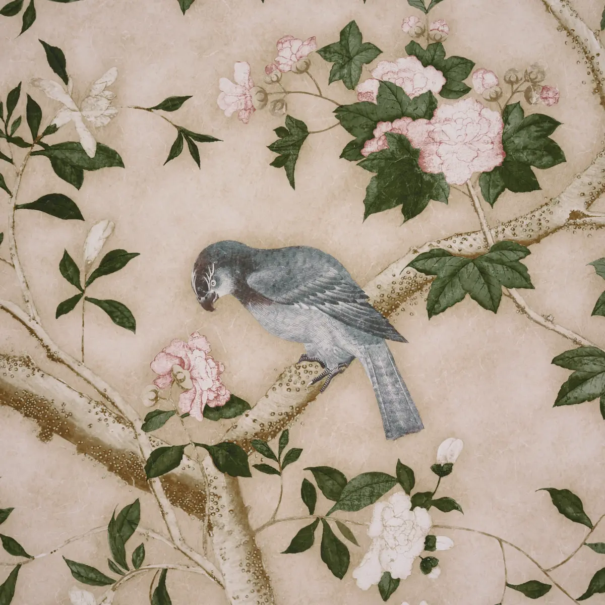 Les Oiseaux Panel Set_ PARCHMENT
