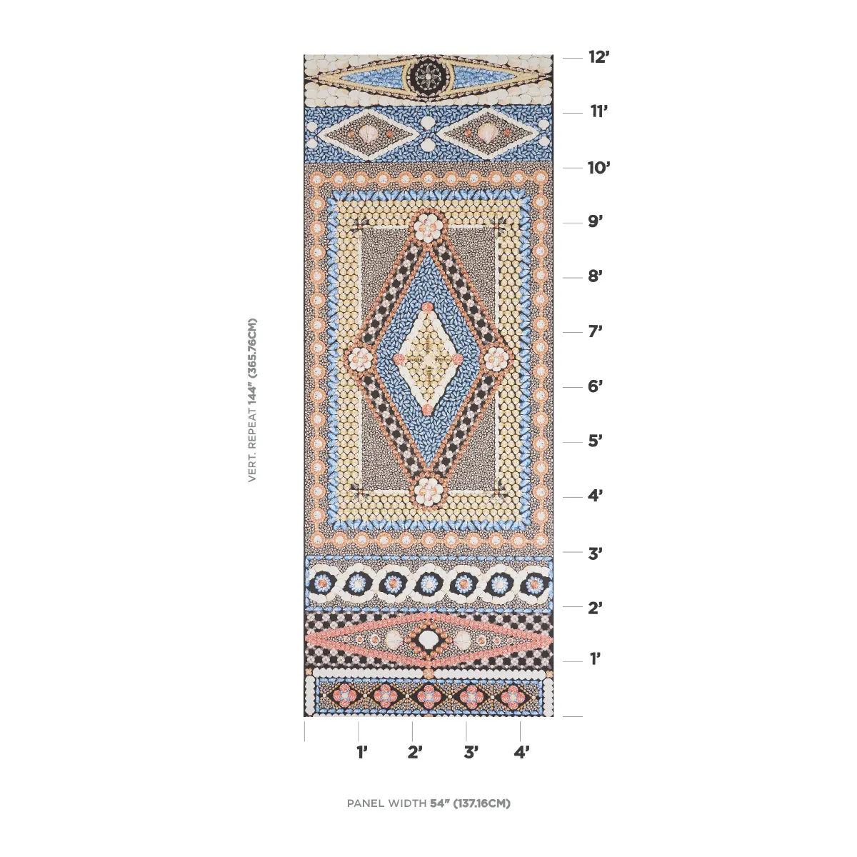 SHELL GROTTO PANEL B_ ONYX MULTI