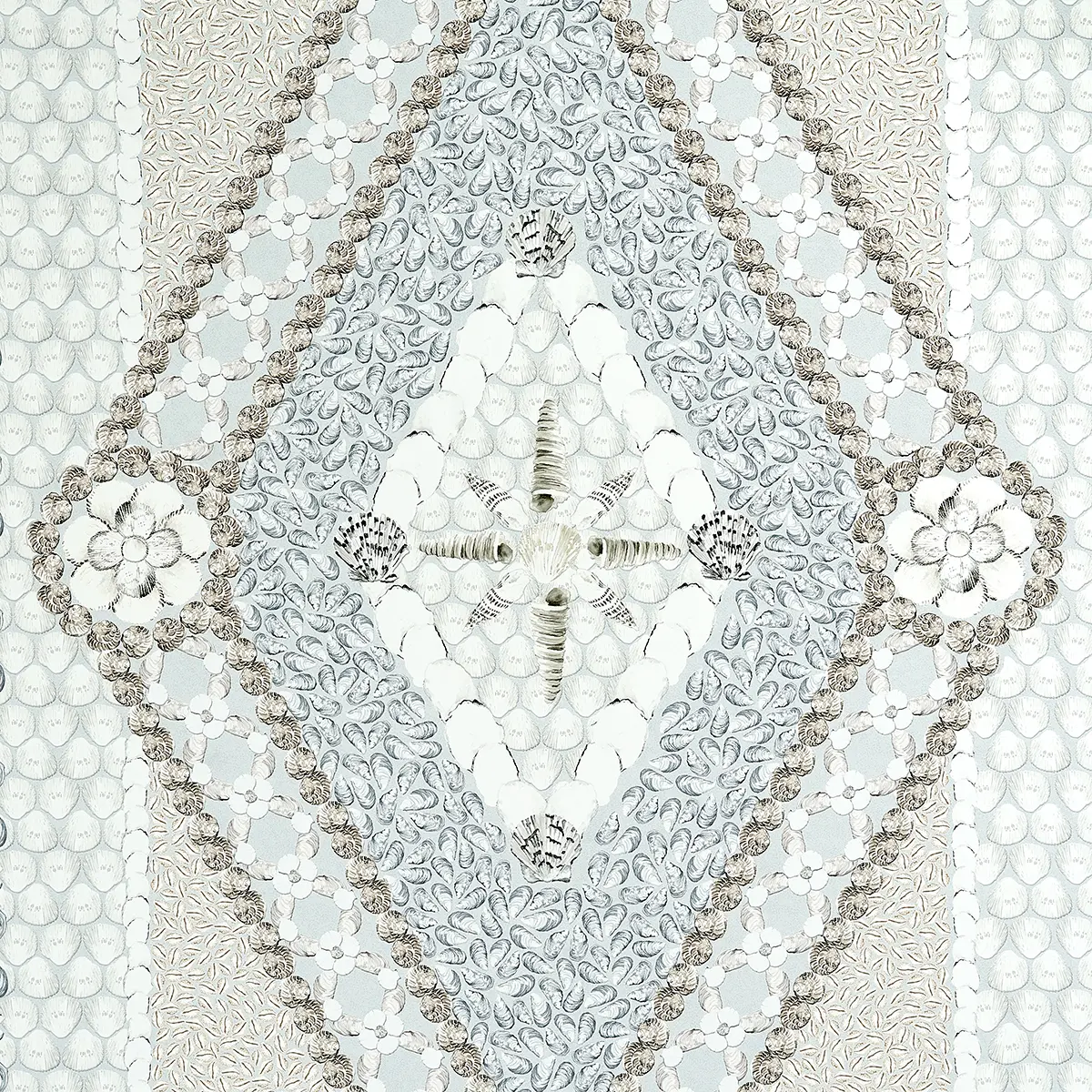 SHELL GROTTO PANEL B_ SEAFOAM