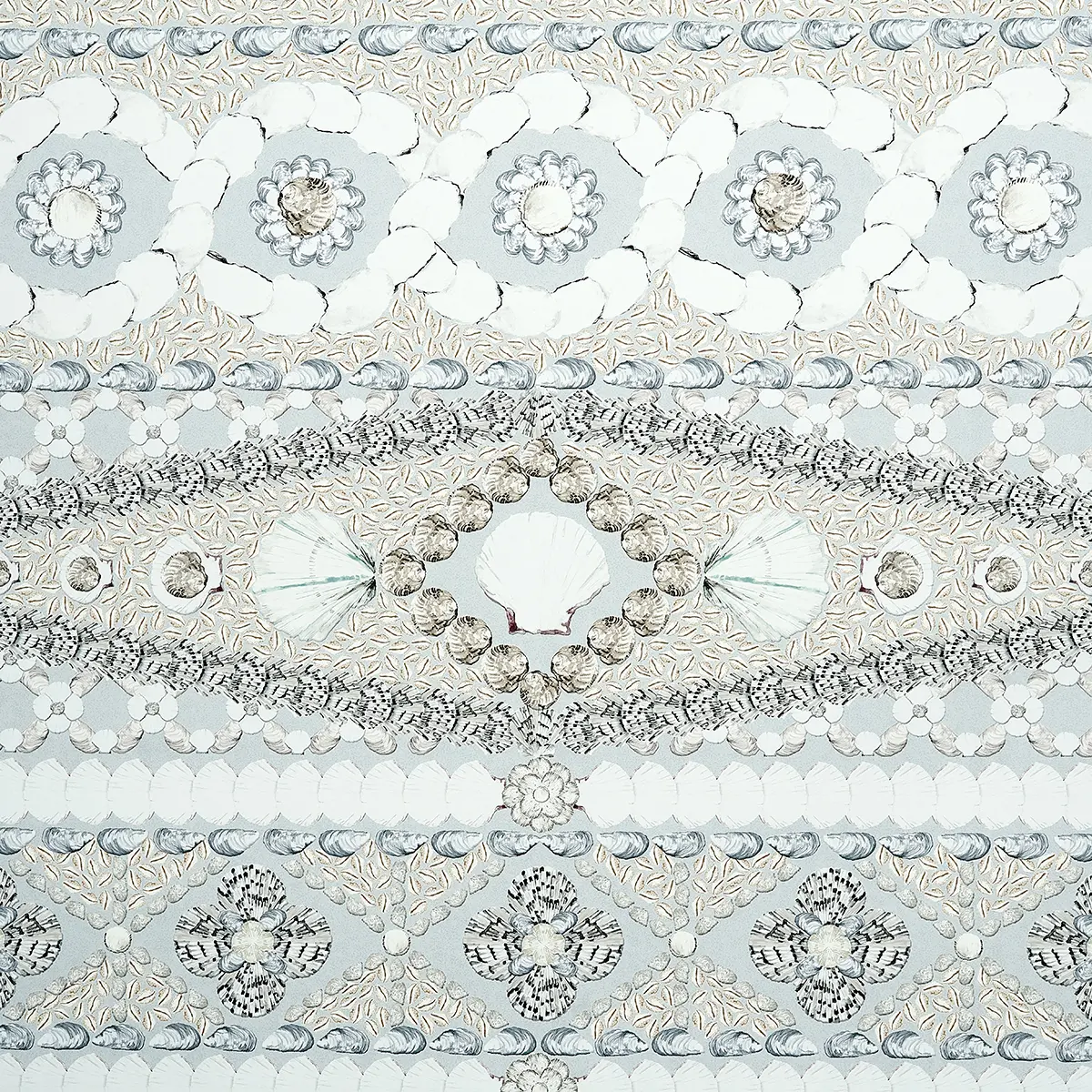 SHELL GROTTO PANEL B_ SEAFOAM