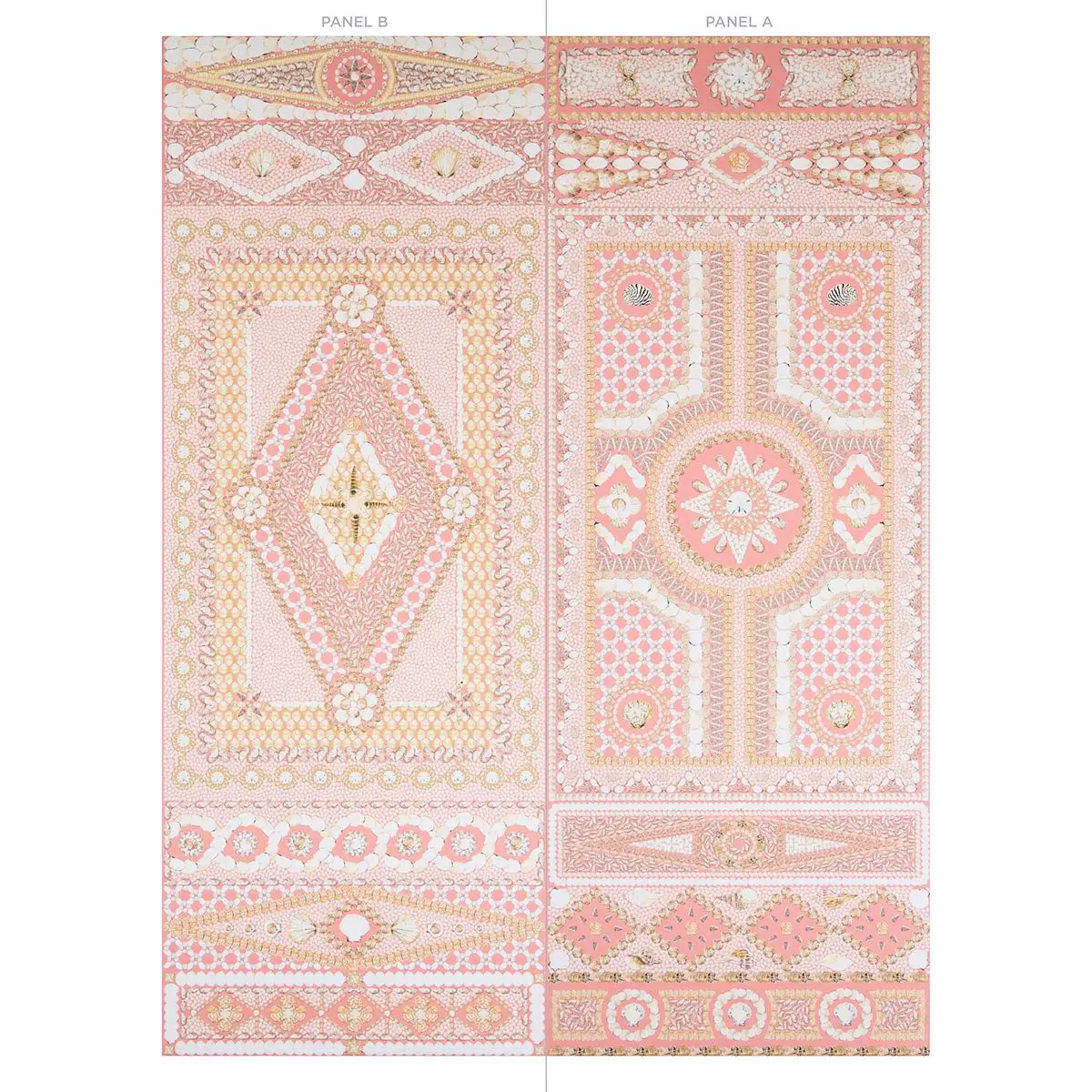 SHELL GROTTO PANEL B_ CORAL