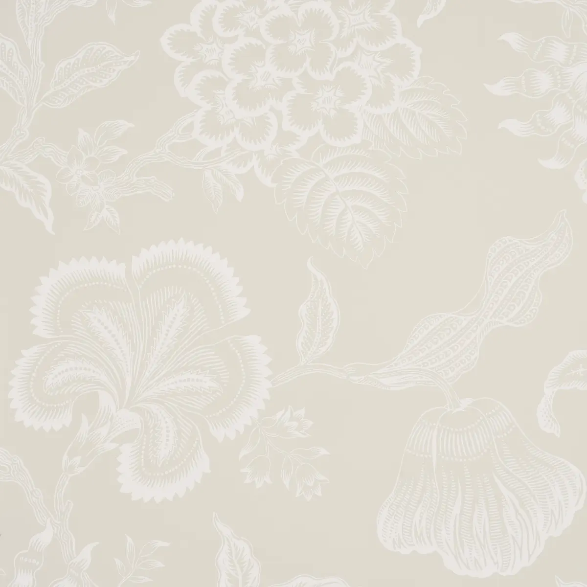 HOTHOUSE FLOWERS SILHOUETTE_ CREAM