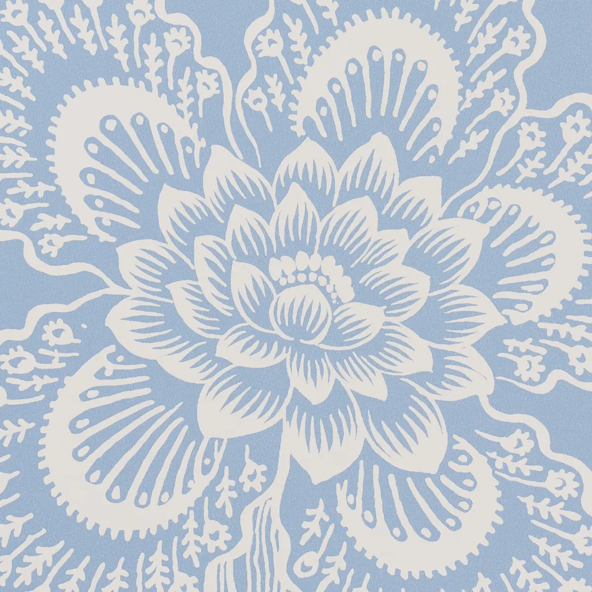 HOTHOUSE FLOWERS SILHOUETTE_ BLISS BLUE