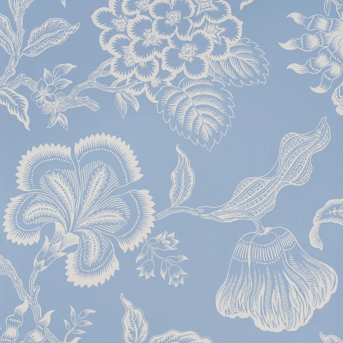 HOTHOUSE FLOWERS SILHOUETTE_ BLISS BLUE
