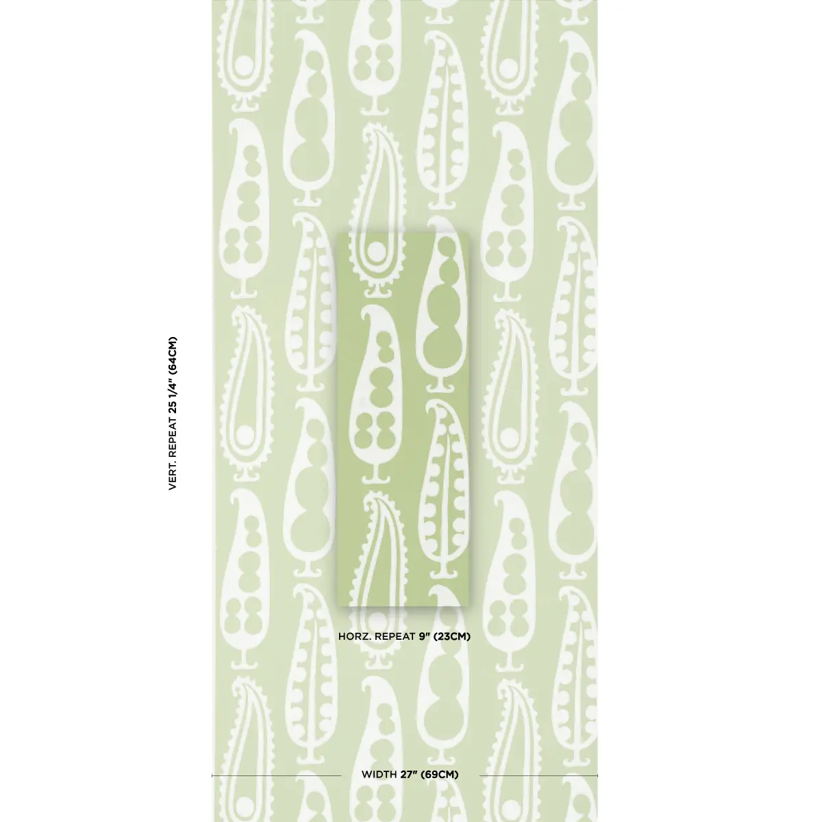 PAISLEY PEAS_ GREEN
