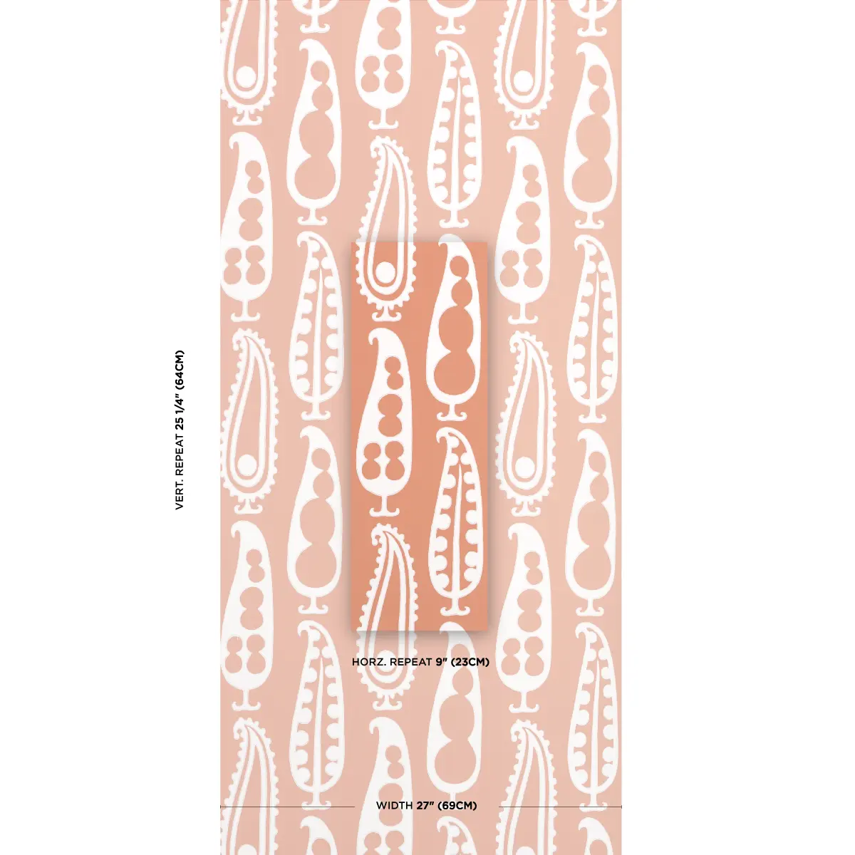PAISLEY PEAS_ TERRACOTTA