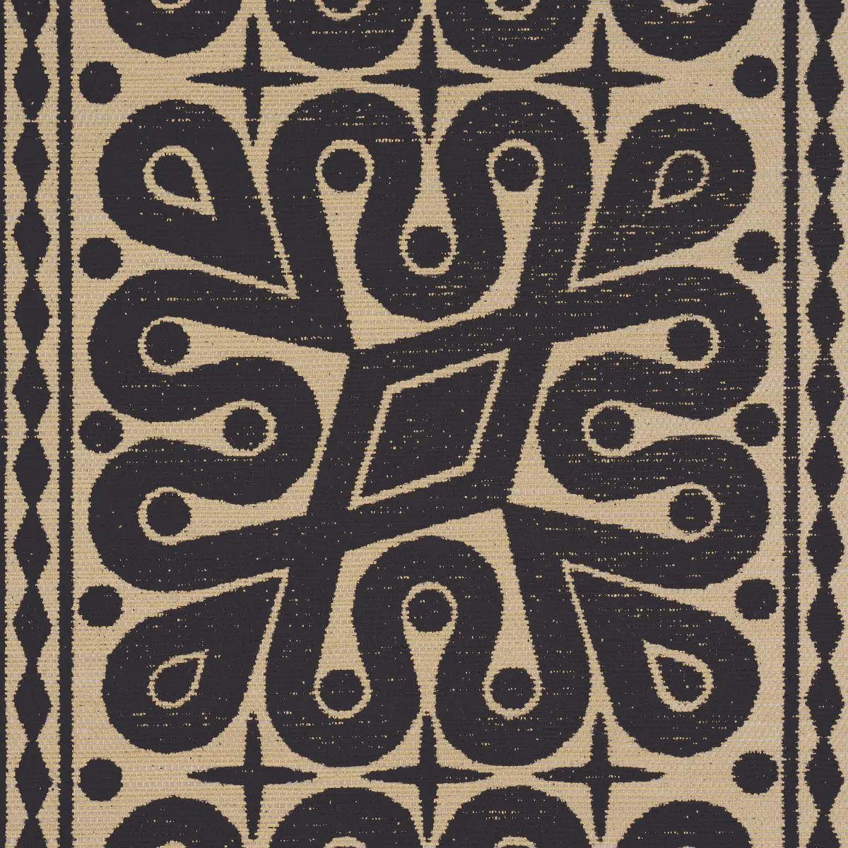 Borneo Grasscloth_ BLACK