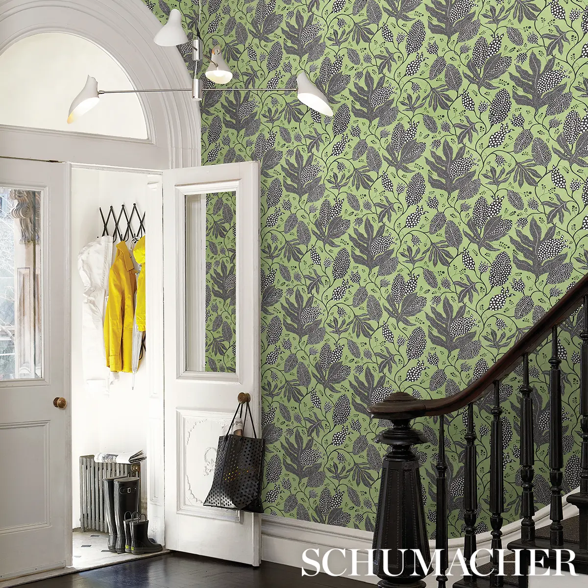 POLKA DOT JUNGLE_ BLACK & GREEN