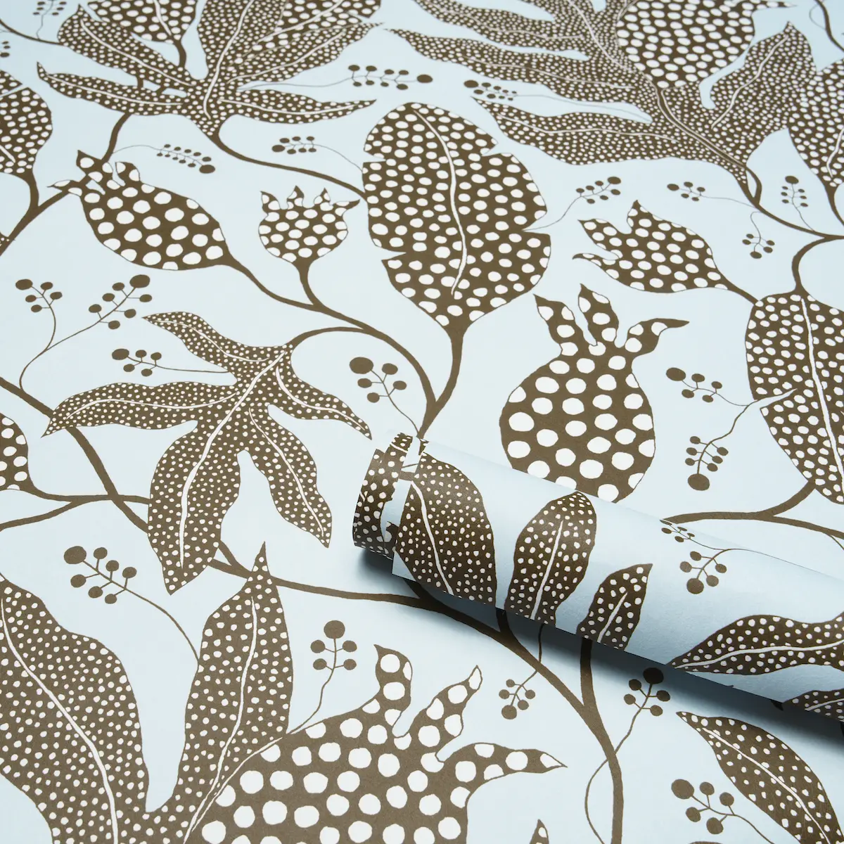 POLKA DOT JUNGLE_ BROWN & SKY