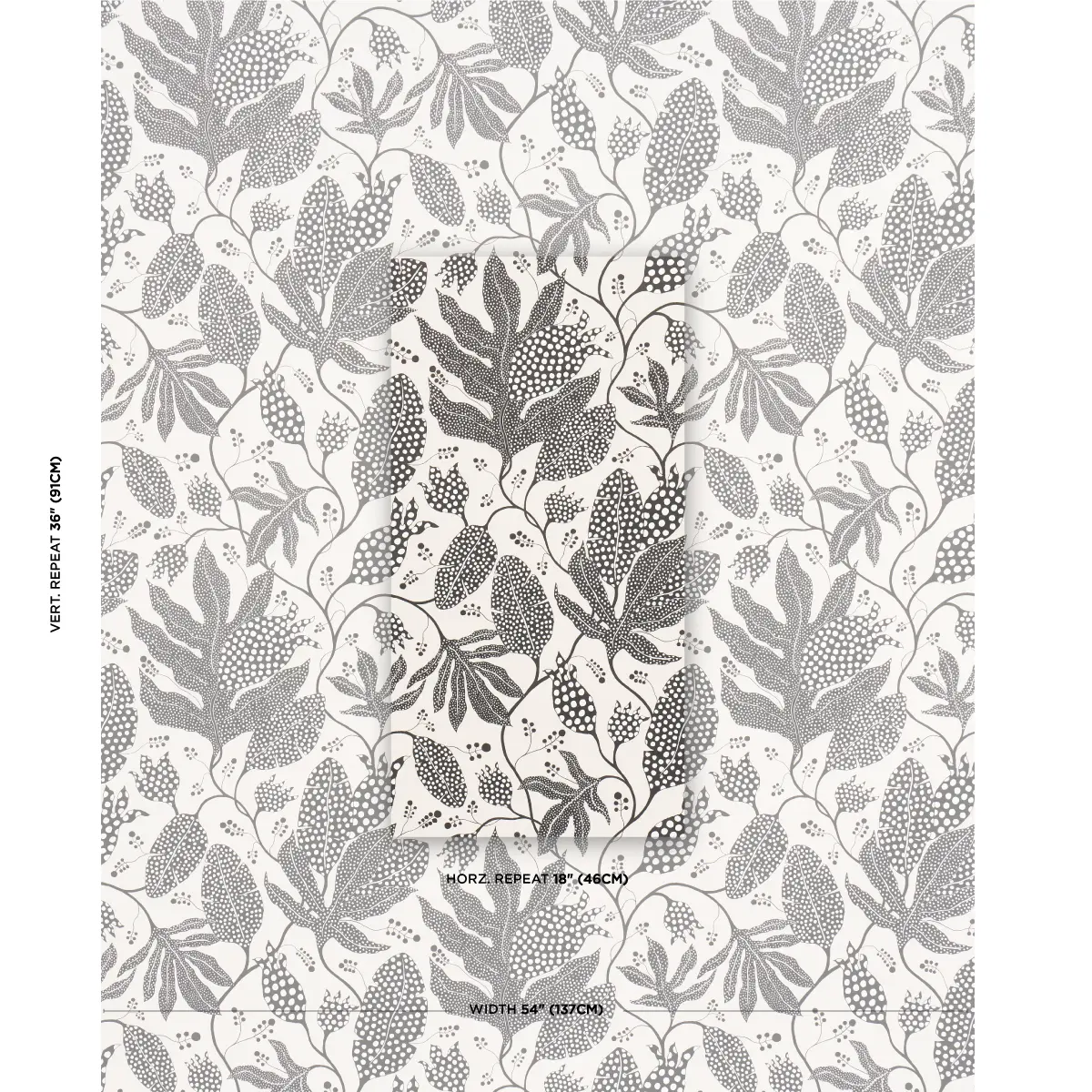 POLKA DOT JUNGLE_ BLACK & CREAM