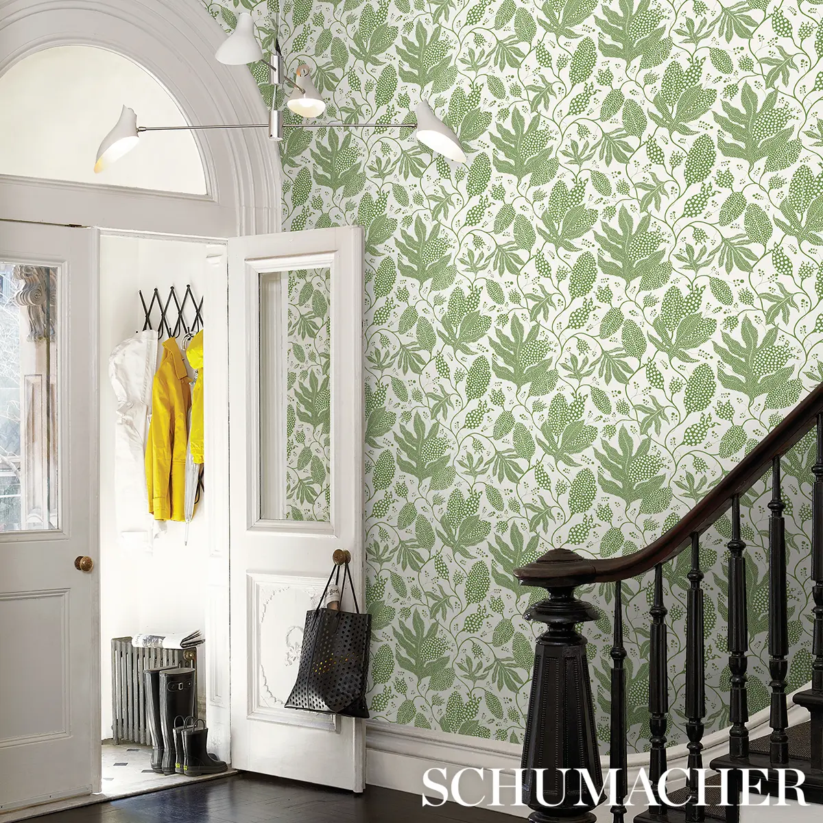 POLKA DOT JUNGLE_ GREEN & IVORY