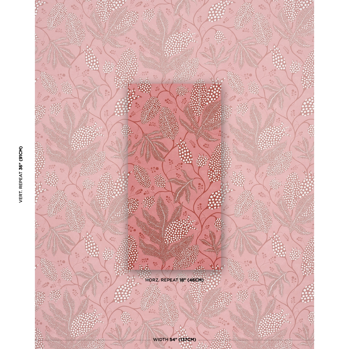 Polka Dot Jungle_ RASPBERRY