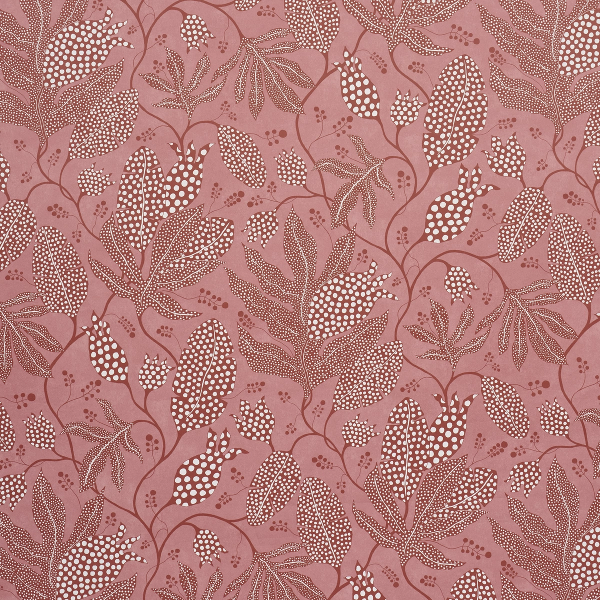 Polka Dot Jungle_ RASPBERRY