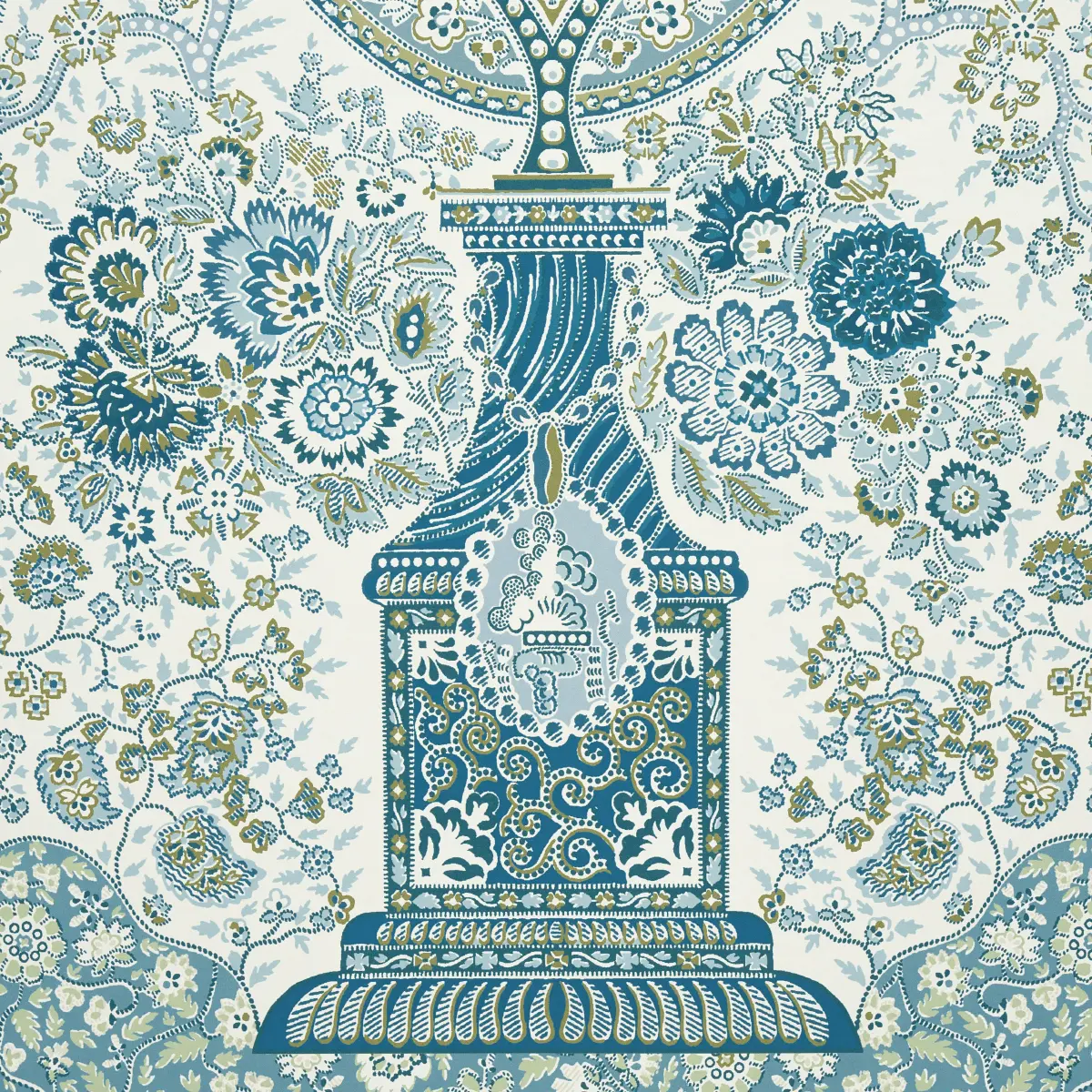 COLMERY PAISLEY PANEL SET_ PEACOCK