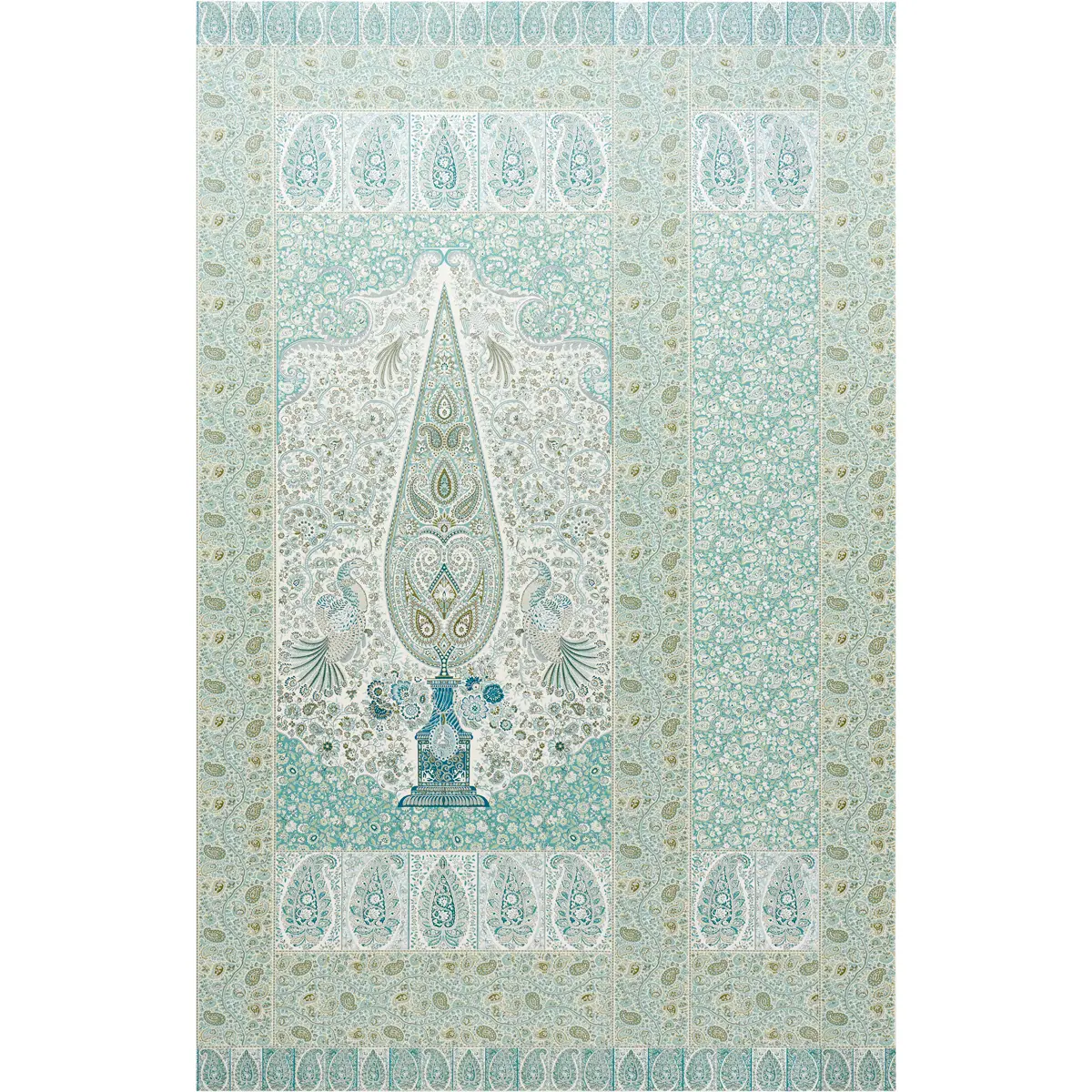 COLMERY PAISLEY PANEL SET_ PEACOCK