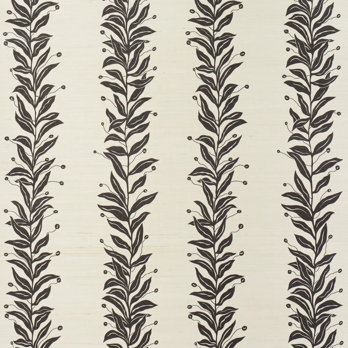 TENDRIL STRIPE SISAL_ BLACK & CREAM