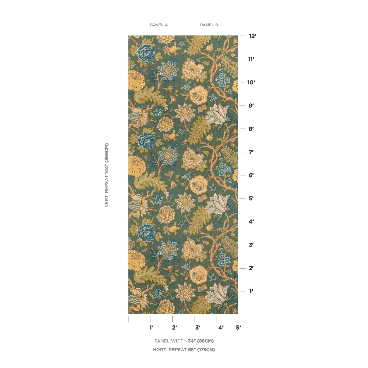 DARSY TREE OF LIFE SISAL PANEL SET_ JUNIPER