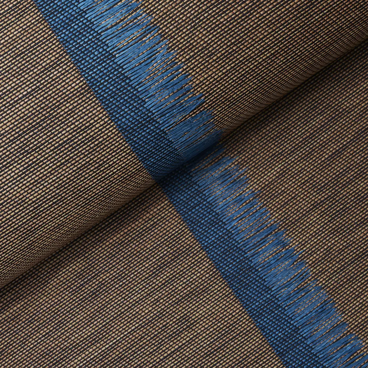 AXEL FRINGE WALLCOVERING_ PEACOCK/BROWN