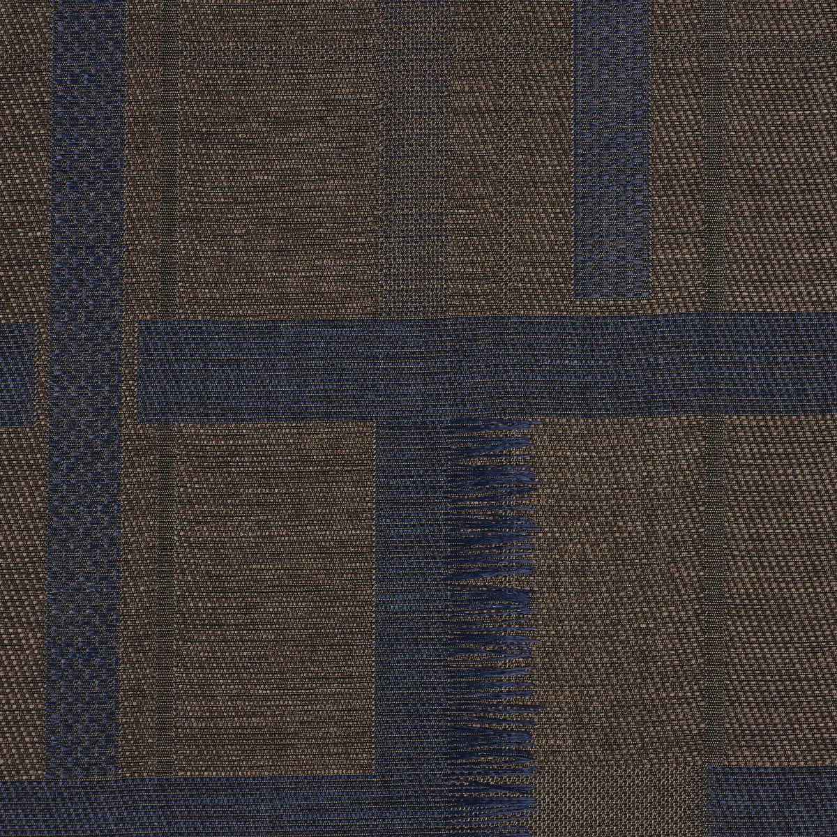 AXEL PLAID WALLCOVERING_ NAVY/ESPRESSO