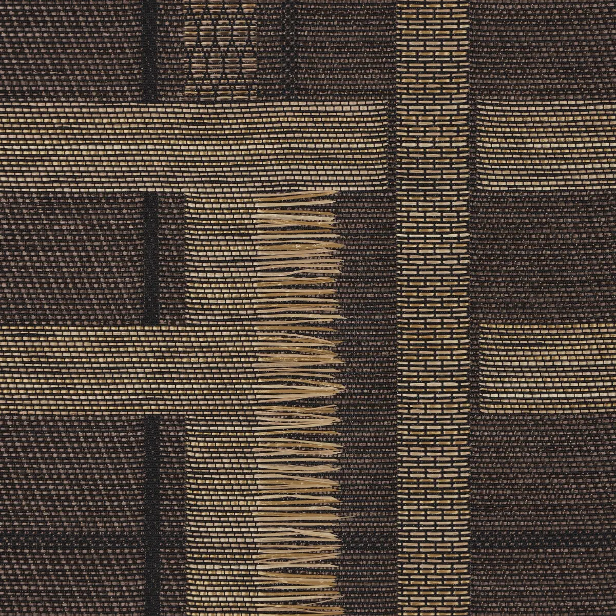 AXEL PLAID WALLCOVERING_ SADDLE BROWN