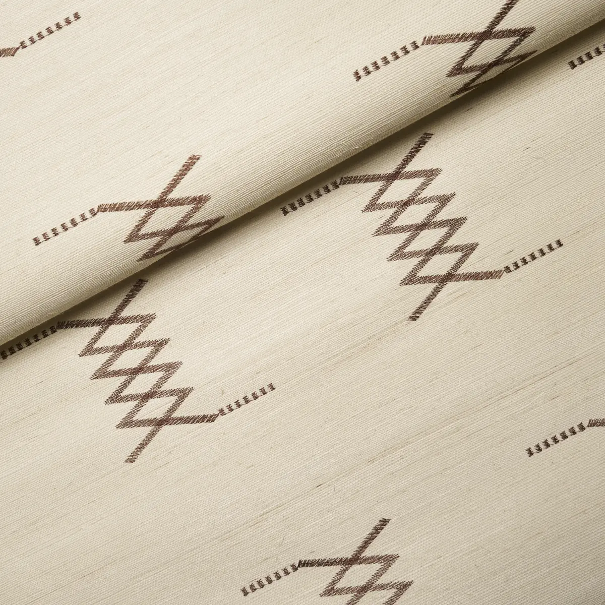 Kin Sisal Embroidery_ HAZEL ON IVORY